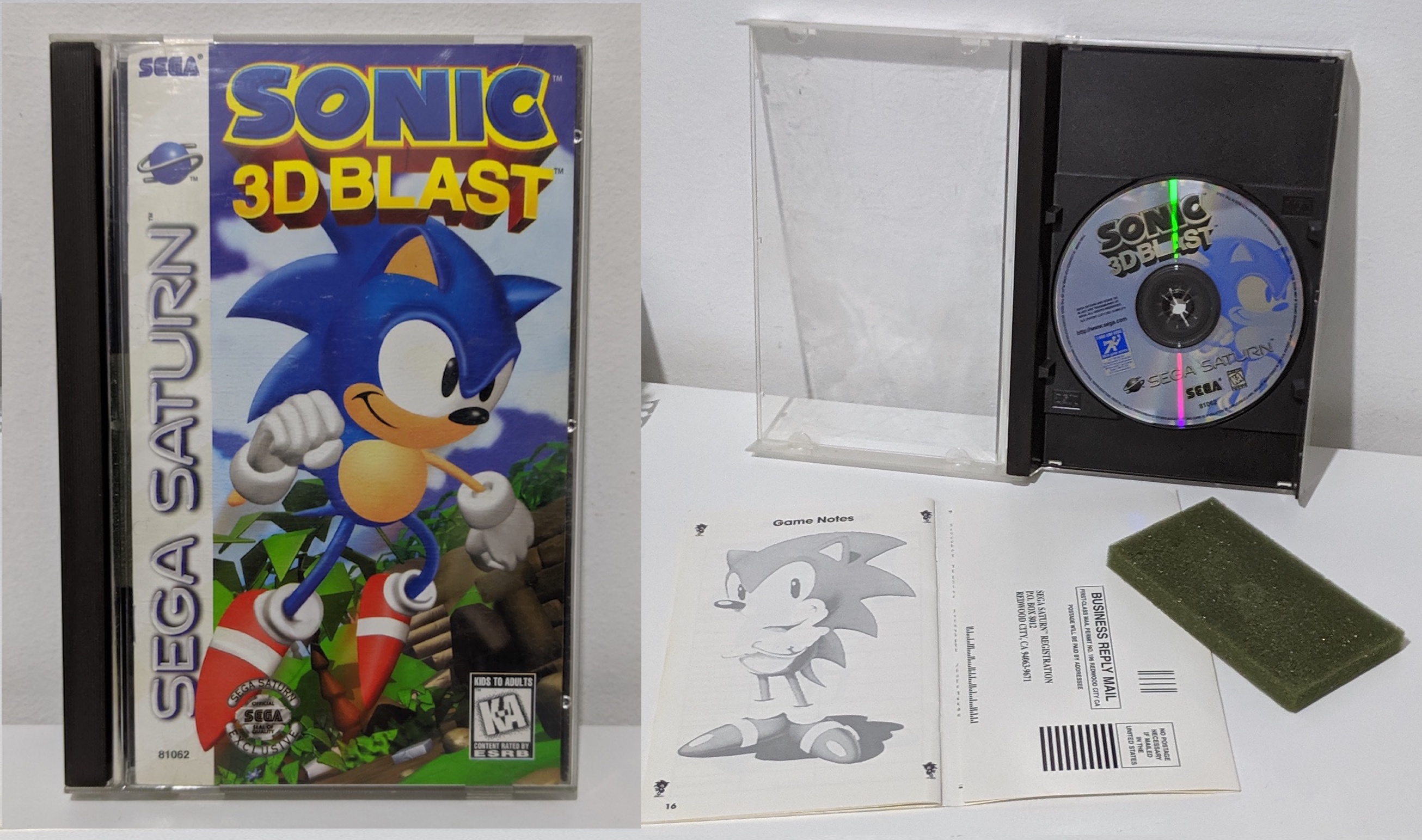 Jogo Sonic 3D Blast - Mega Drive - Sebo dos Games - 10 anos!