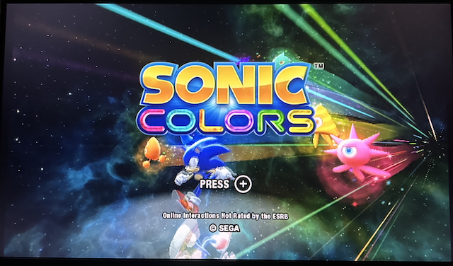 Sonic Colors Title Screen
